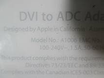 【■APPLE　純正アダプタ　DVI to ADC Adapter　A1006　 　 動作OK　】★ _画像5