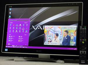 ◆Win11/スグつくTV/快適12GB/高速SSHD(SSD)1TB/快速i7/BRAVIAタッチ24型ワイド/地デジW録画/Blu-Ray/Wi-fi/WebCam/Office/B17N◆