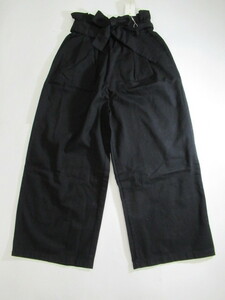 1025 новый товар i- The ka любитель магазин -z широкий брюки чёрный серия [M] довольно большой 