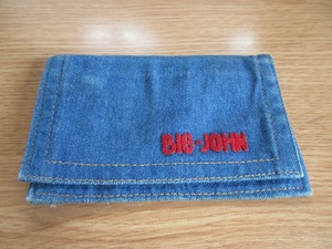 BIG-JOHN ビッグジョン　当時物　年代物　非売品　ノベルティ　財布　小銭入れ　ジーンズ生地