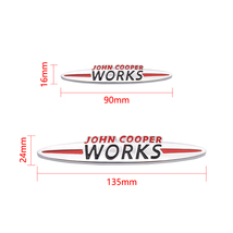 LDL1191# ミニクーパーSジョンクーパーワークスエンブレムバッジ全2サイズ ミニクーパー エンブレム エンブレムバッジ カーステッカー_画像6