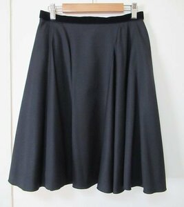 ●FOXEY(フォクシー)フレアデザインスカート/ブラック/サイズ40/日本製