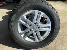 ★良品★メルセデスベンツW463 Gクラス純正 7.5J+43 PCD130-5穴 ヨコハマice GUARD 265/60R18 YOKOHAMA 2022年製 走行極小スタッドレス！！_画像1