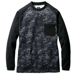 バートル 　XXL(3L)　ストームブラック　ホットロングTシャツ　BURTLE 4078 　 保温 あったかい しなやか着心地