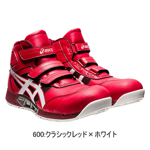 アシックス　27.0cm　CP308AC　3本マジック ハイカット　クラシックレッド×ホワイト【asics】