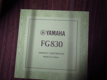 YAMAHA ヤマハ FG830 アコースティックギター ケース付き アコギ 管理5J1231D-F10_画像9