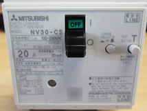 MITSUBISHI 三菱 KYS1/92 ノーヒューズ遮断器 NV30-CS 3P 20A ブレーカー 漏電ブレーカー ノーヒューズ 電材 配電設備 管理6I0104J-YP_画像2