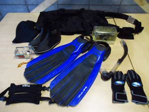 World Dive Boots 24 см / TSUSA Imprex FIN S размер / маска сетчатая сетка спина.