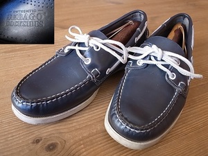 SEBAGO セバゴ DOCKSIDES 革靴 デッキシューズ レザーシューズ 紺 サイズ 8W 約２６㎝