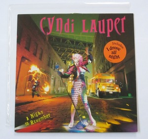 希少♪盤面良好★ シンディ・ローパー 『A NIGHT TO REMEMBER』 Cyndi Lauper 輸入盤 ア・ナイト・トゥ・リメンバー LP レコード