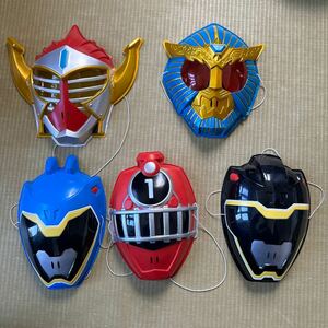 仮面ライダー 戦隊もの　お面セット5点300円即決