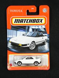 ★マッチボックス★ 2021 海外版 1984 TOYOTA MR2 白/ホワイト ライトダウン 右ハンドル トヨタ 84 AW (送料220円~) 