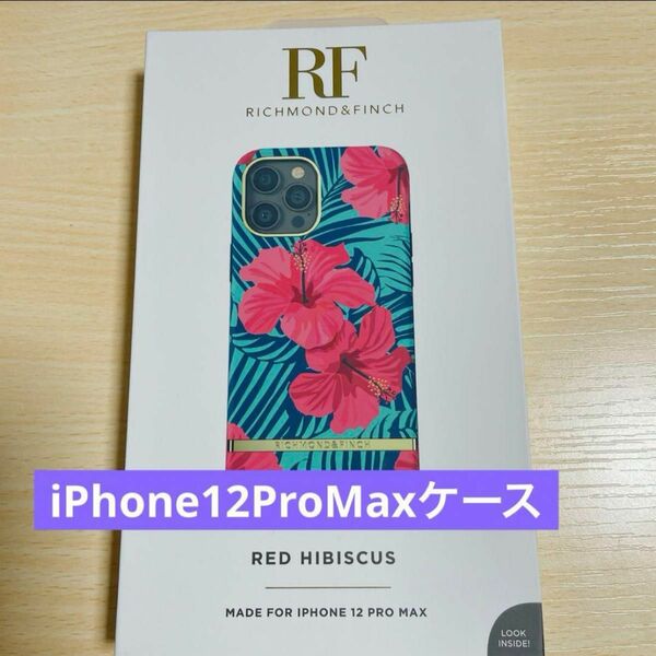 Richmond & Finch iPhone12ProMAXケース(ハイビスカス)