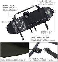 【残りわずか】 ショルダー 手提げ 2WAY ネオプレーン素材 スノーボード用 ソールカバー Lサイズ150-165cm_ツートン_画像5