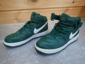 NIKE AIR FORCE 1 ハイカットスニーカー/28cm/GRN/グリーン/031101 VF USED