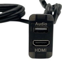 トヨタ スズキ ダイハツ Aタイプ USB入力 HDMI入力 スイッチパネル 35mmx23.5mm USB HDMI オーディオ 中継 ケーブル ポート 定形外無料_画像6
