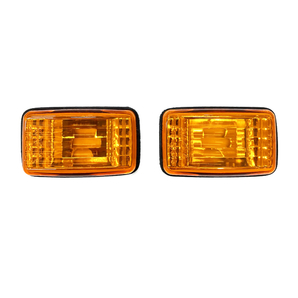 定形外送料無料 トヨタ ランドクルーザー 80 81 クリスタル サイドマーカー ランプ アンバー 左右 セット ウィンカー ライト ランクル 黄色の画像4