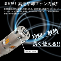 T20 冷却ファン搭載 LEDウィンカー 4個 ハイフラ防止抵抗器内蔵 シングル オレンジ アンバー 12V 黄色 ファンウィンカー 定形外送込_画像4