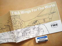 1964　TWA【トランス.ワールド航空】案内B　＊16㌻、イラスト案内＊_画像1