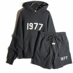 M4886z1　▼FOG ESSENTIALS エッセンシャルズ▼　1977 SWEAT HOODIE フーディ SHORTS ショーツ セットアップ ブラウン パーカー 秋～春