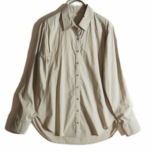 H9909f68　▼L'Appartement アパルトモン▼　CTN LAWN SHIRTS コットンローンシャツ ベージュ / 長袖 ブラウス 春夏