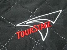 ★良品♪ツアーステージ★中綿キルティングジャケットL/黒白メンズゴルフウェアTOURSTAGEシャツブルゾンジャンパーブリヂストン_画像6