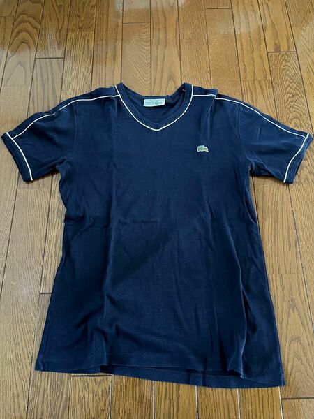 フレンチラコステLACOSTE　Tシャツ　ネイビー　フランス製 半袖 半袖Tシャツ ネイビー Tシャツ 紺