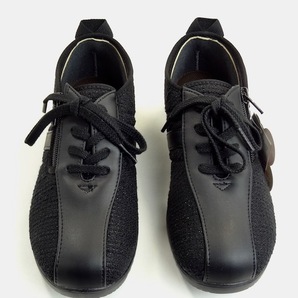 送料無料 RE866 ブラック 黒 24.0cm 4E 日本製 婦人靴 軽い レディースカジュアルシューズ 幅広 ファスナー付き ストレッチ素材の画像10