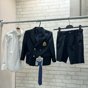 美品 Tern ブレザー パンツ ワイシャツ ネクタイ2本 フォーマルスーツ 卒園式 制服 黒 男の子 110