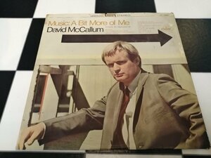 デビッド・マッカラム DAVID McCALLUM / マッカラム・サウンド A BIT MORE OF ME LP 赤盤 The Edge ジ・エッジ収録 ナポレオンソロ