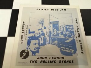 ★希少アナログ盤★ John Lennon・Rolling Stones / British Blue Jam ブルーカラーLP 再生確認済 コレクター盤 Blue Vinyl レノン beatles