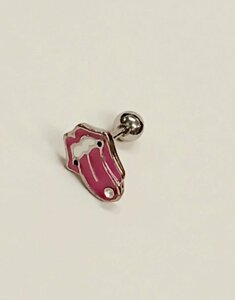 ★ ピアスB 「ローリング・ストーンズ」 送料無料 片方1個 THE ROLLING STONES an earring