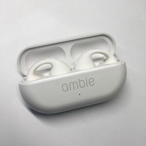 【美品】ambie アンビー ワイヤレス イヤホンイヤフォン AT-TW01/WC 高音質 bluetooth【IK-01013】