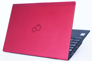 【1円～】Office2021搭載 バッテリー良 20年製 極軽極薄 大容量 LIFEBOOK U939/B Red i5-8365U 8G SSD512G Thunderbolt3 指紋認証 Win10Pro