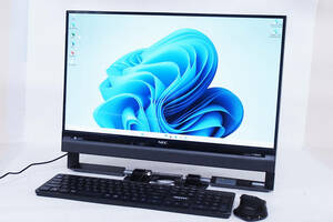 【1円～】Corei7 Win11 Office2021 ブルーレイドライブ LAVIE Aio DA770/CAB i7-5500U RAM8GB 新品SSD512GB 23.8インチFHD