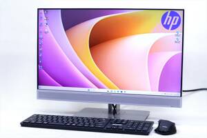 【1円～】Office2021搭載！23.8型FHD狭額縁回転ディスプレイスタイリッシュPC！HP EliteOne 800 G5 i5-9500 メモリ12G SSD512G Windows11