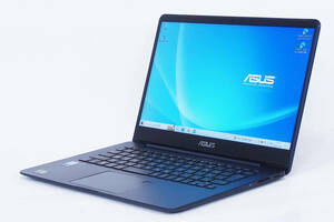 【1円～】バッテリー良好！ASUS ZenBook UX430UAR i5-8250U RAM8GB SSD256GB 14インチFHD液晶 カメラ USBType-C 指紋認証 Win10