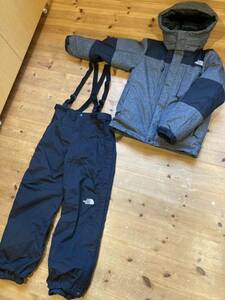 THE NORTH FACE FAKIE MITT手袋付きノースフェイスキッズBALTRO LIGHTバルトロライトジャケット150&scoopスクープパンツ150スノーウェア