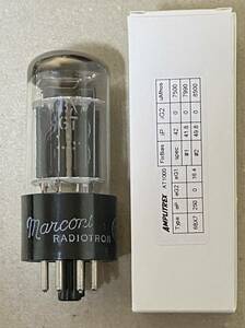 ■USED37002■ Marconi 6BX7GT（ブラックプレート）NOS-SPEC