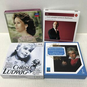 I0104G3 まとめ★クラシック Classic CD BOX 4巻セット 音楽 / KIRI TE KANAWA / CHRISTA LUDWIG / BEETHOVEN / Erich Leinsdorf conducts