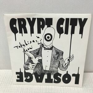 I0116H3 CRYPT CITY クリプトシティ LOSTAGE EP レコード SFH03 音楽 邦楽 インディーズ ハードコア パンク バンド 五味岳久 五味拓人