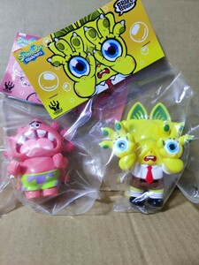 Unbox Industries GRAPE BRAIN グレイプブレイン SPONGEBOB PATRICK スポンジボブ パトリック ジゴクネコ おにぎり 2体セット