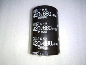  Nippon Chemi-Con electrolytic capacitor 420V 680μF basis board terminal 