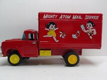 浅草玩具 MIGHTY ATOM MAIL SERVICE TRUCK 1960年代 当時物 ブリキ フリクション 鉄腕アトム トラック 箱付 雑貨_画像2