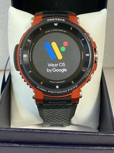 【展示美品】CASIO PROTREK Smart WSD-F30RG Smart Outodoor Watch プロトレックスマート　スマートウォッチ Wear OS by Google 