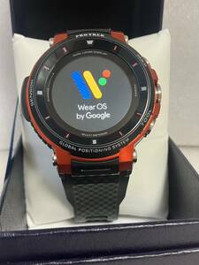【展示美品】CASIO PROTREK Smart WSD-F30RG Smart Outodoor Watch プロトレックスマート　スマートウォッチ Wear OS by Google 希少品