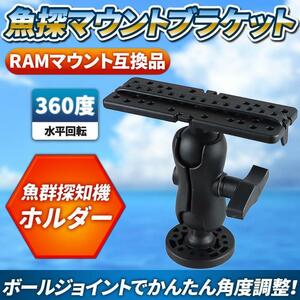 魚探 マウント ラム RAM 互換 魚群探知機 1.5インチ 釣り ホルダー フィッシング バス ボート カヤック ローランス ガーミン ホンデックス 