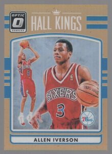 16-17 Donruss Optic Hall Kings Orange Allen Iverson /199