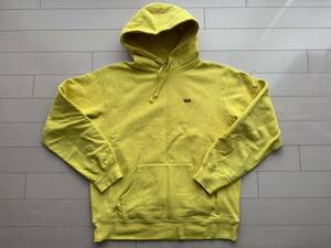 SUPREME small box logo hoodie サイズL yellow 中古 シュプリーム スモール ボックス ロゴ フーディ スウェットパーカー パーカー