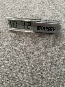 激レア！ moussy 初期ノベルティデジタル時計　ほぼ未使用　マウジー